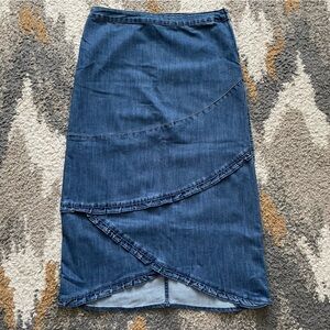 Christopher & Banks long denim skirt